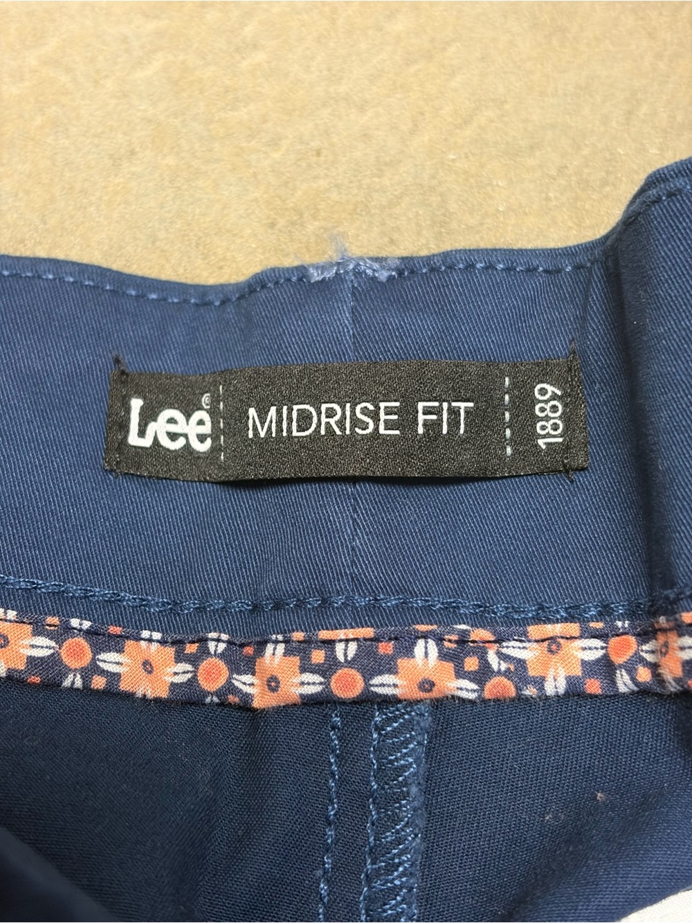 NWT Lee Women's Blue Cropped Ankle Pants - Picture 5 of 10